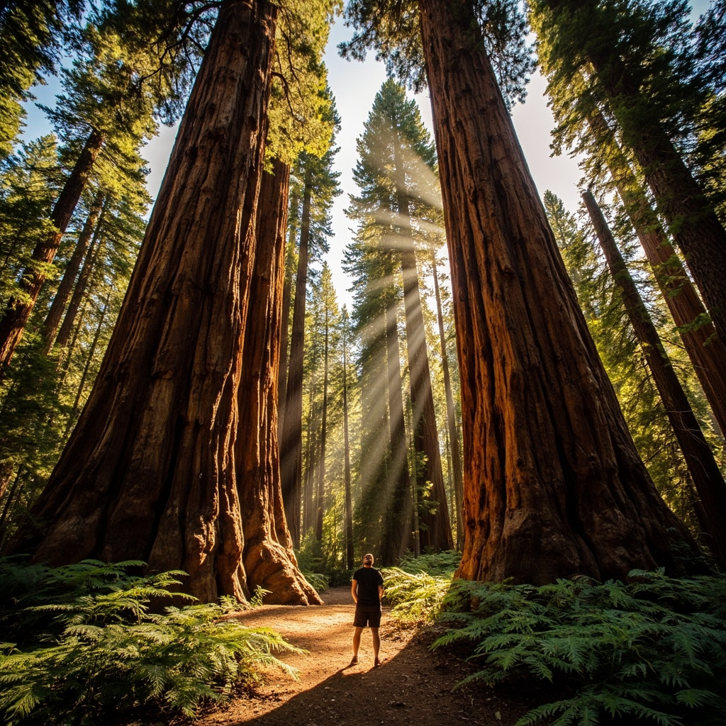 Giant sequoias in Mariposa Grove